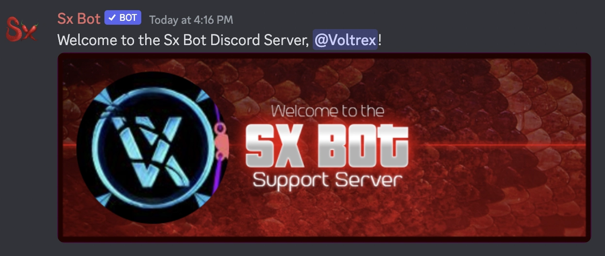 Discord Welcome Message